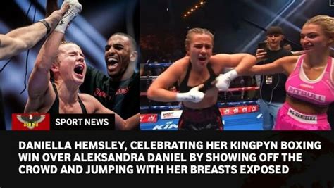 daniela hemsley|Kingpyn highlights: Daniella Hemsley flashes crowd, finals set.